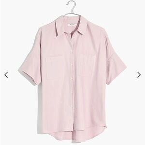 Madewell Flannel White Courier Shirt Size S